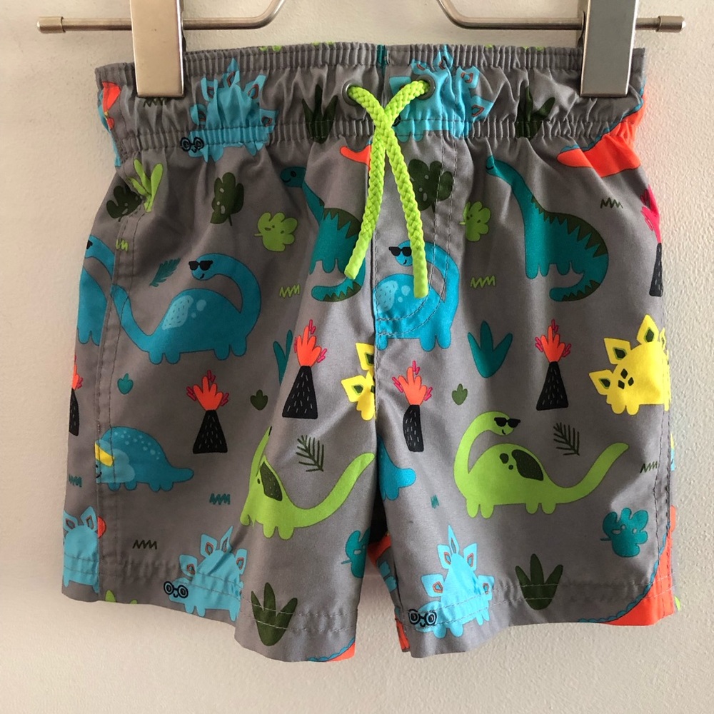 Cat & Jack Dino swim trunks 2T